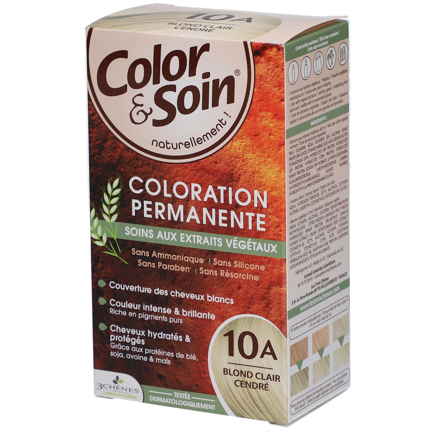 Color & Soin® Dauerhafte Haarfarbe 10A Helles Aschblond