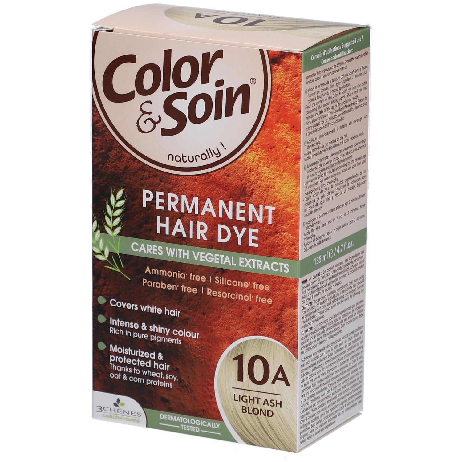 Color & Soin® Dauerhafte Haarfarbe 10A Helles Aschblond