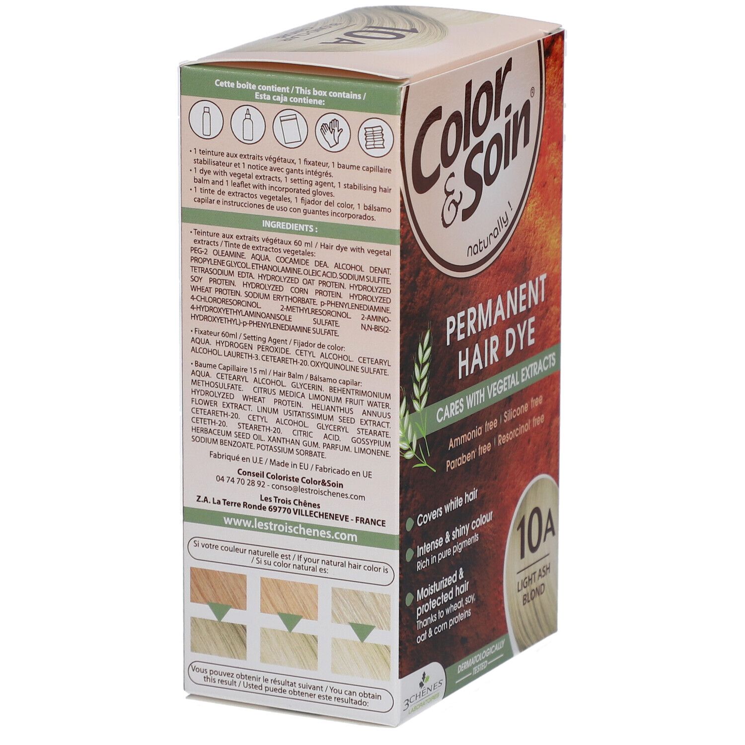 Color & Soin® Dauerhafte Haarfarbe 10A Helles Aschblond