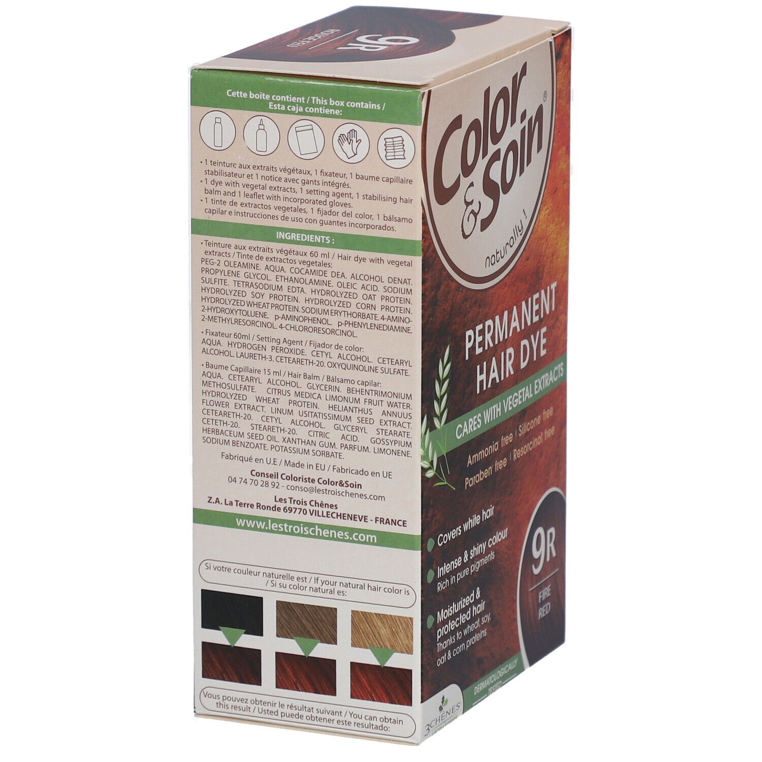Les 3 Chênes Color & Soin Coloration 9R Feuerrot