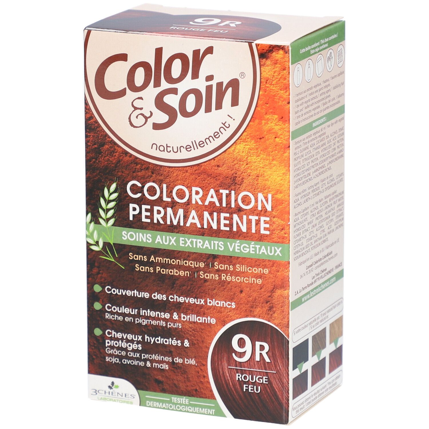 Les 3 Chênes Color & Soin Coloration 9R Feuerrot
