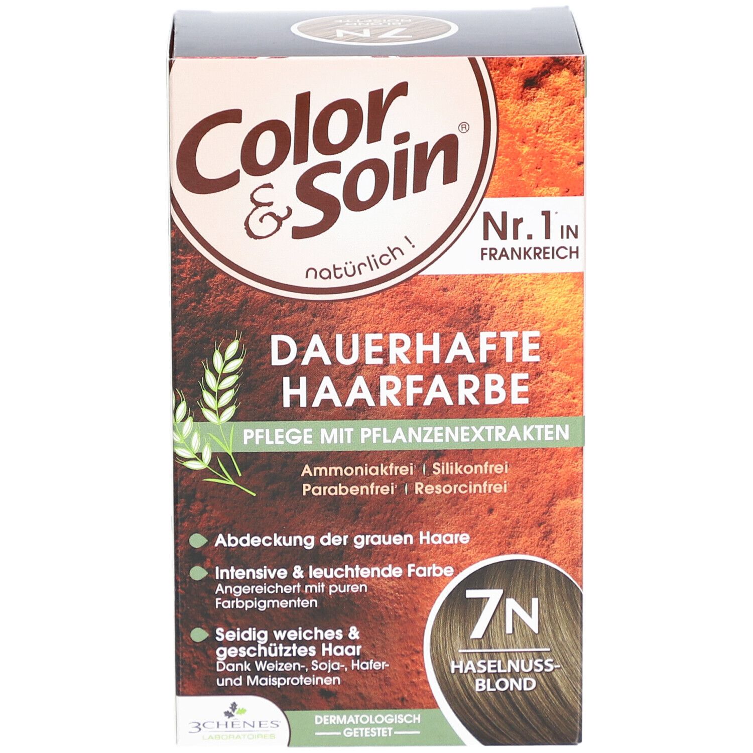 Color & Soin® Dauerhafte Haarfarbe 7N Haselnussblond