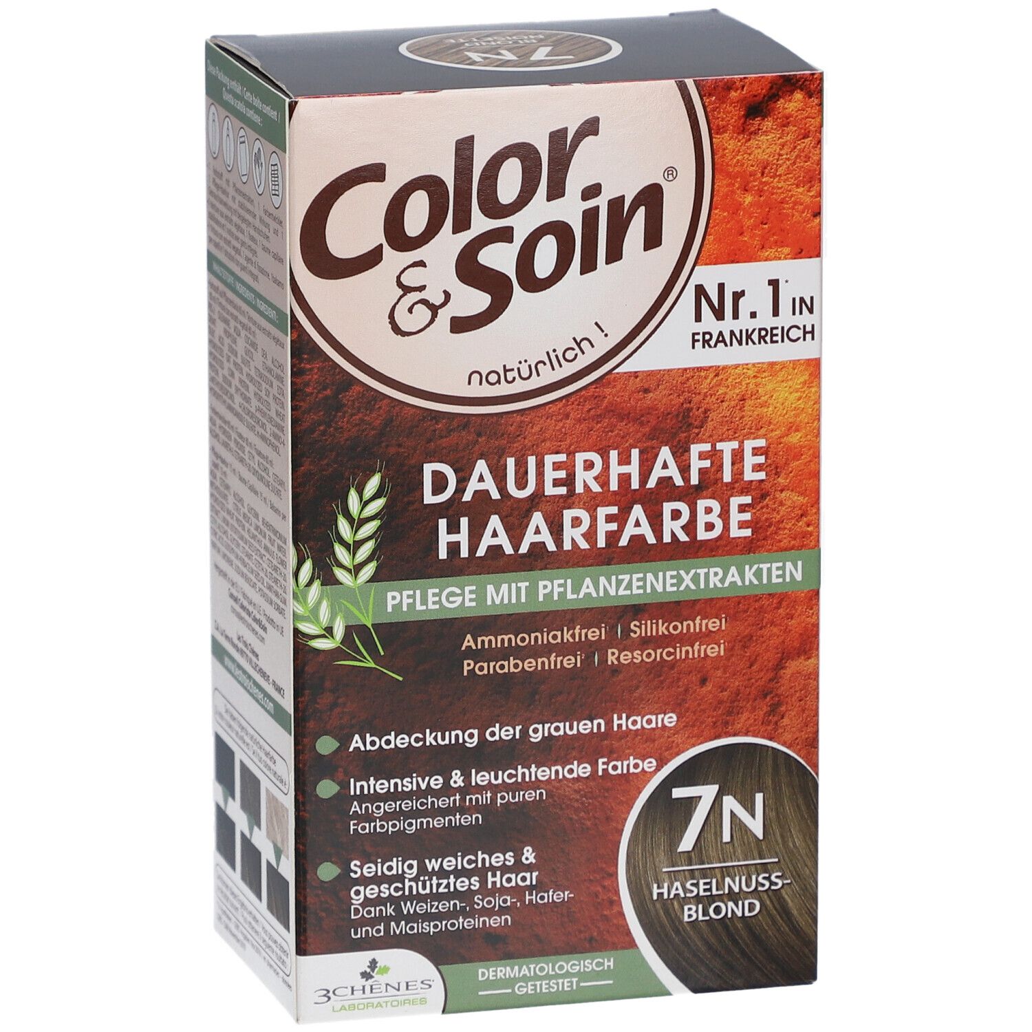 Color & Soin® Dauerhafte Haarfarbe 7N Haselnussblond
