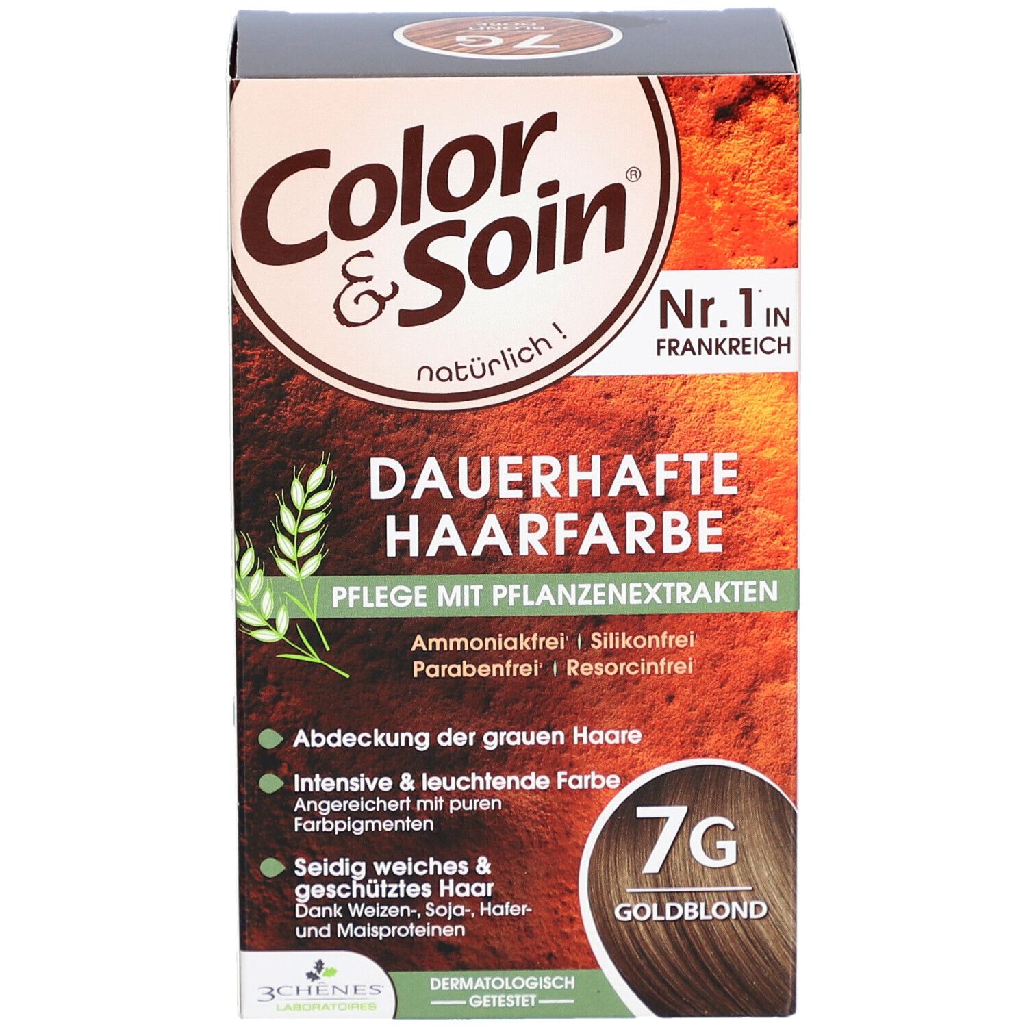 Color & Soin® Dauerhafte Haarfarbe 7G Goldblond