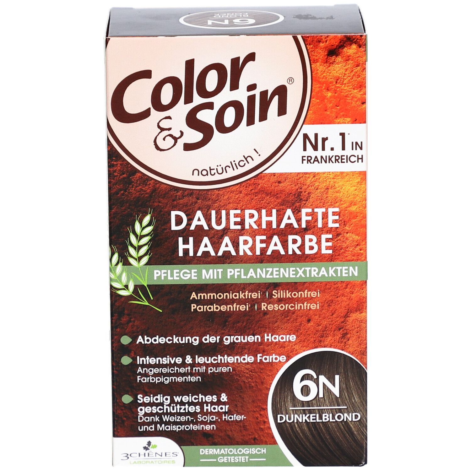 Color & Soin® Dauerhafte Haarfarbe 6N Dunkelblond