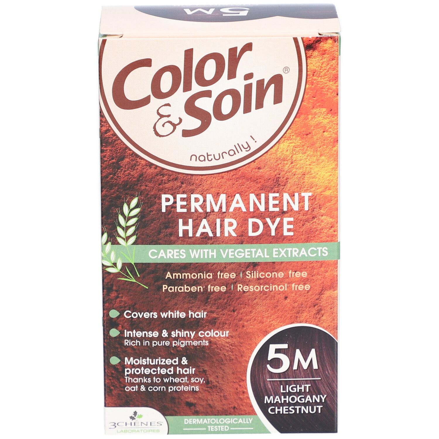 Les 3 Chênes Color & Soin Coloration 5M Hellbraun Mahagoni