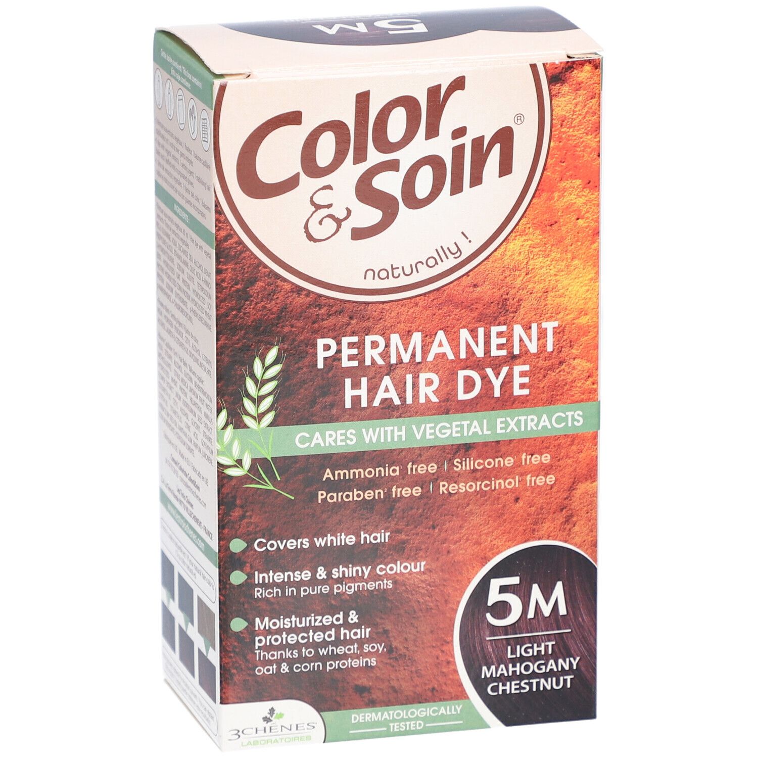 Les 3 Chênes Color & Soin Coloration 5M Hellbraun Mahagoni