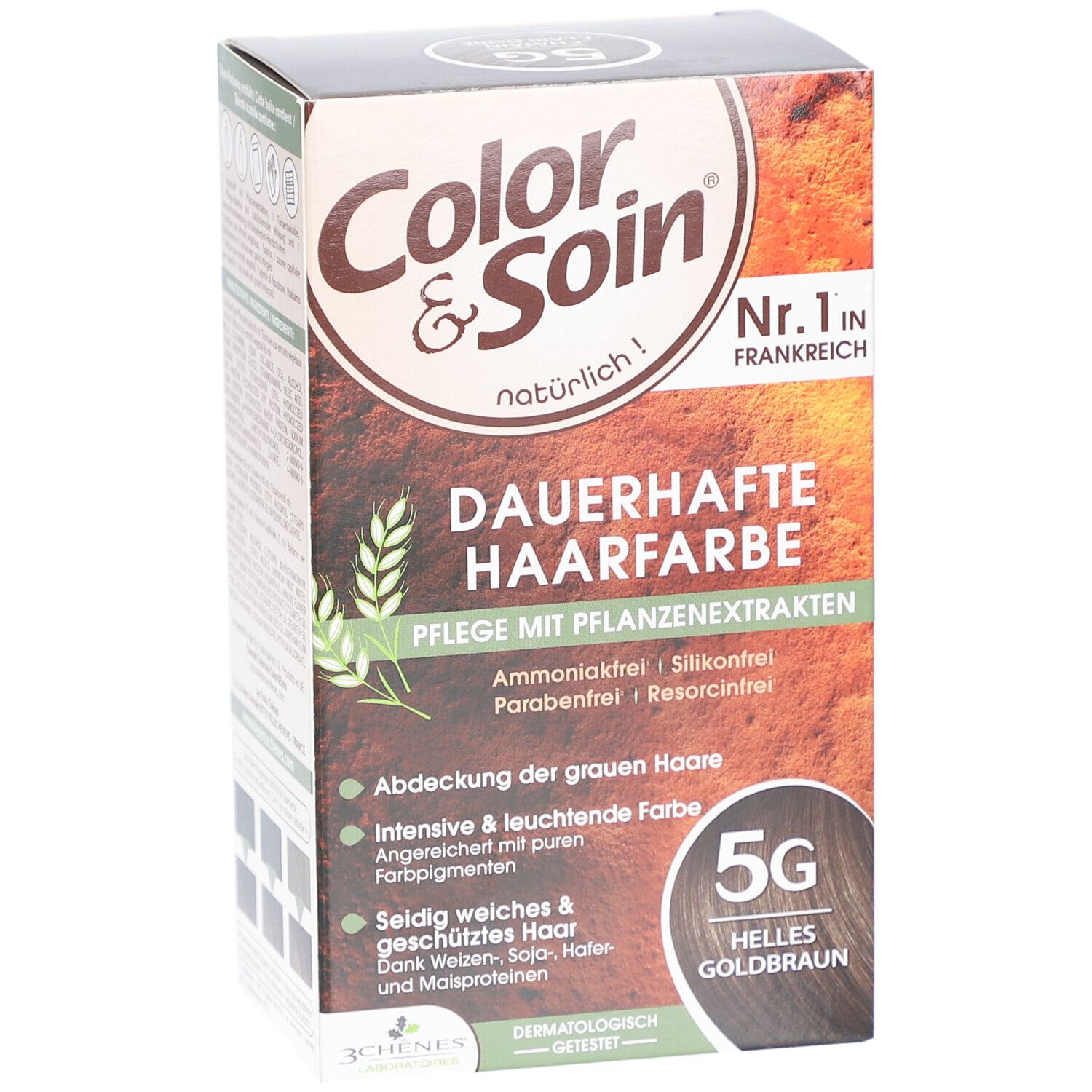Color & Soin® Dauerhafte Haarfarbe 5G Helles Goldbraun