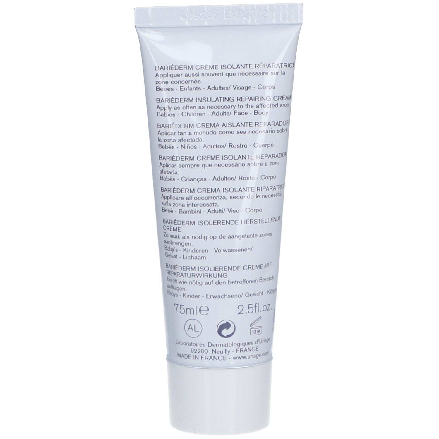 Uriage® Bariederm Crème isolante réparatrice