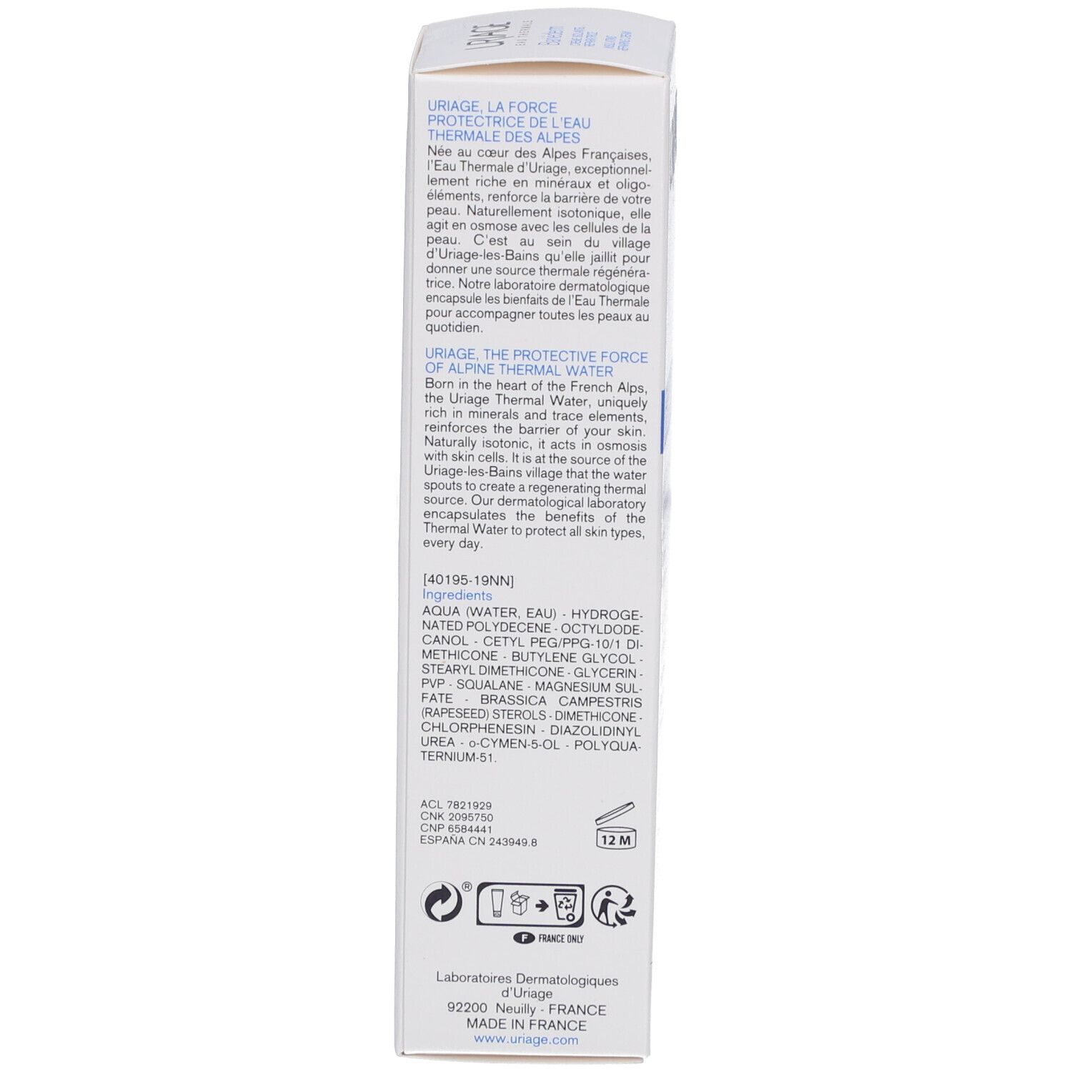 Uriage® Bariederm Crème isolante réparatrice