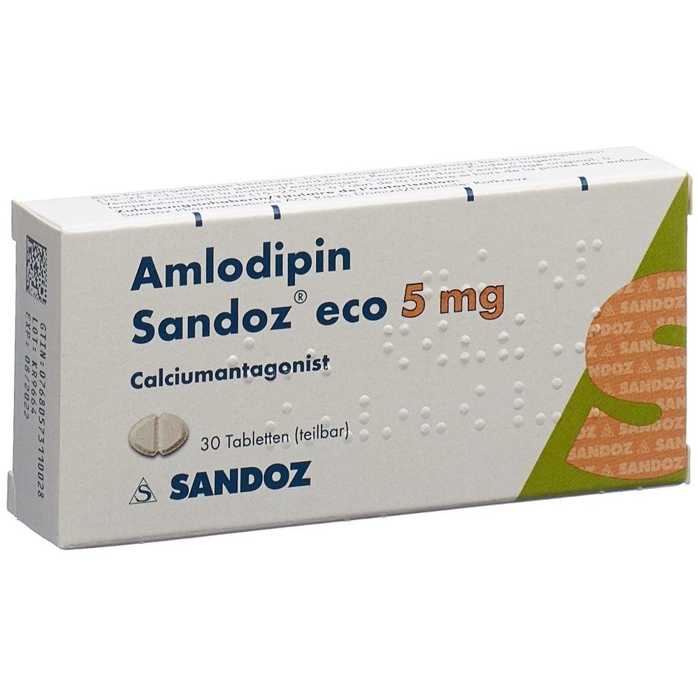 AMLODIPIN Sandoz eco Tabl 5 mg SDO