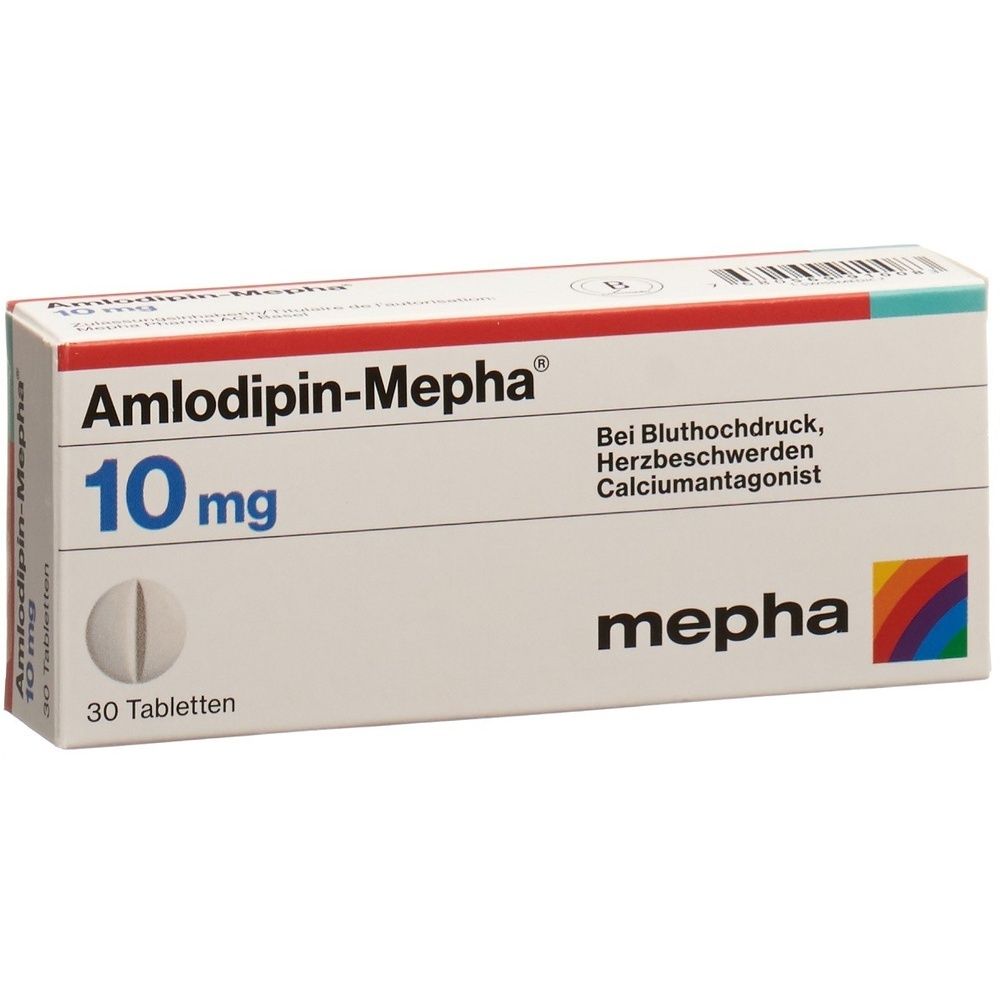 AMLODIPIN Mepha Tabl 10 mg SDO