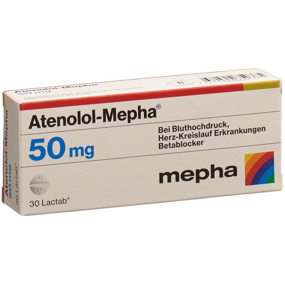 ATENOLOL Mepha Lactab 50 mg SDO