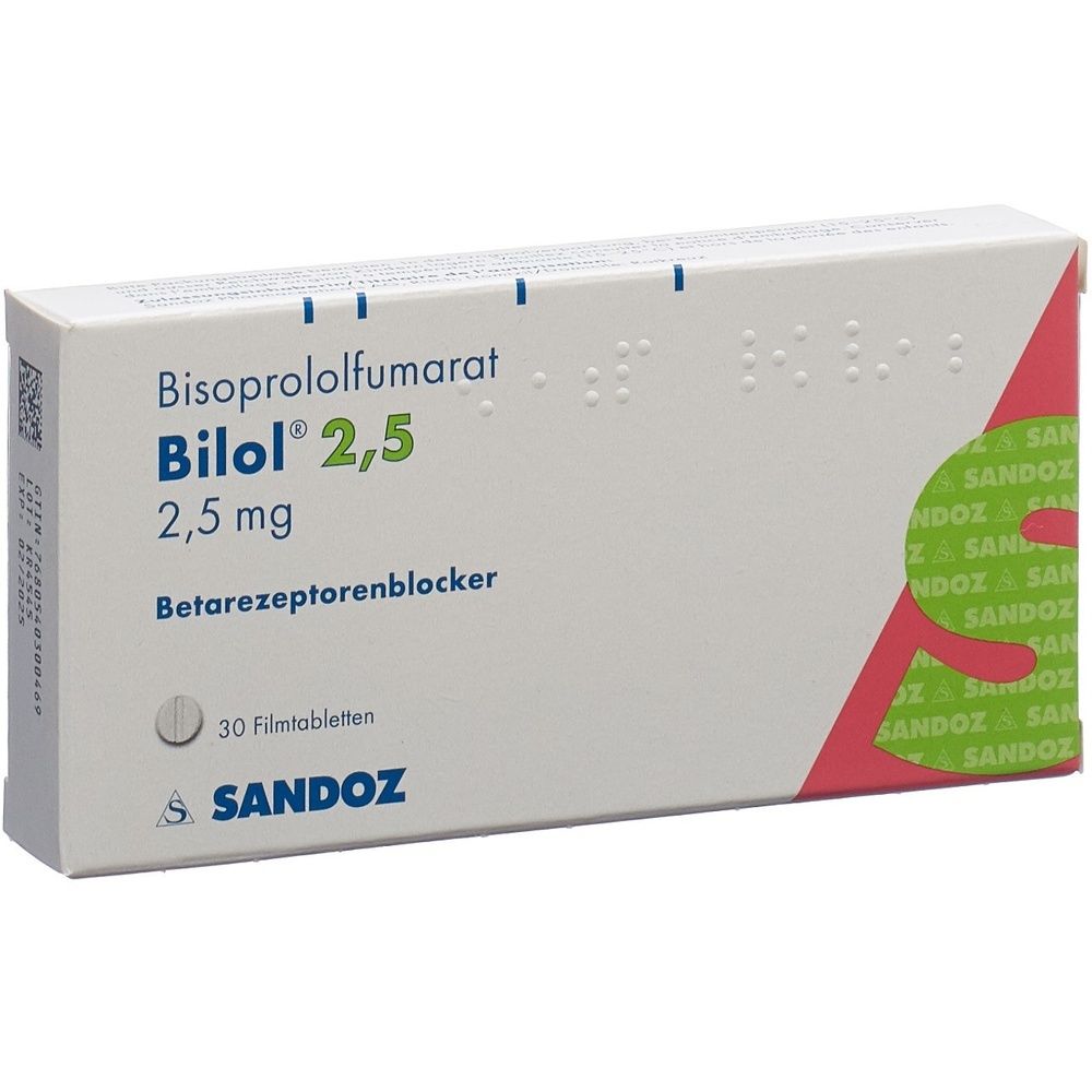 BILOL Filmtabl 2.5 mg SDO