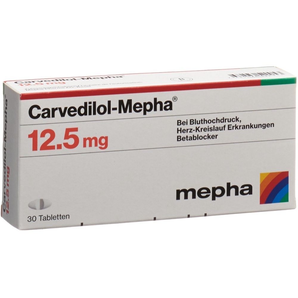 CARVEDILOL Mepha Tabl 12.5 mg SDO
