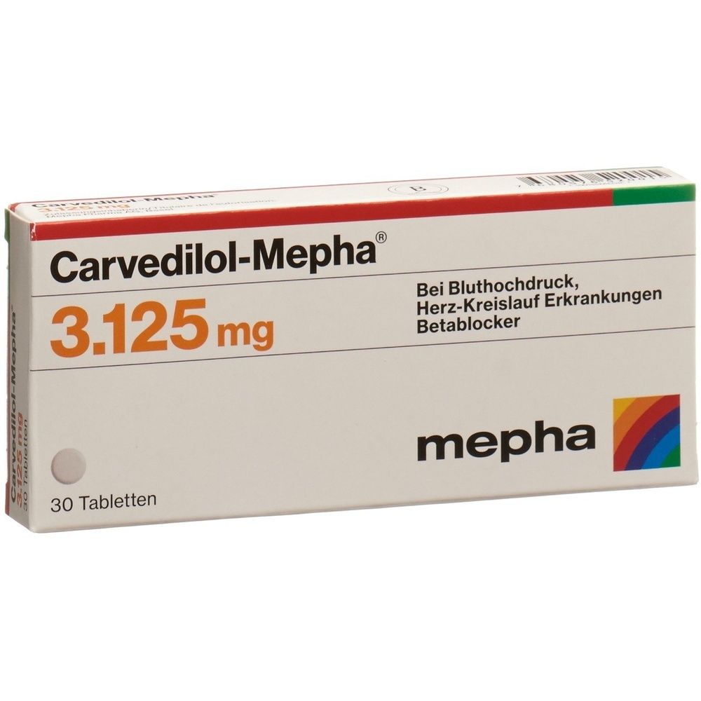 CARVEDILOL Mepha Tabl 3.125 mg SDO