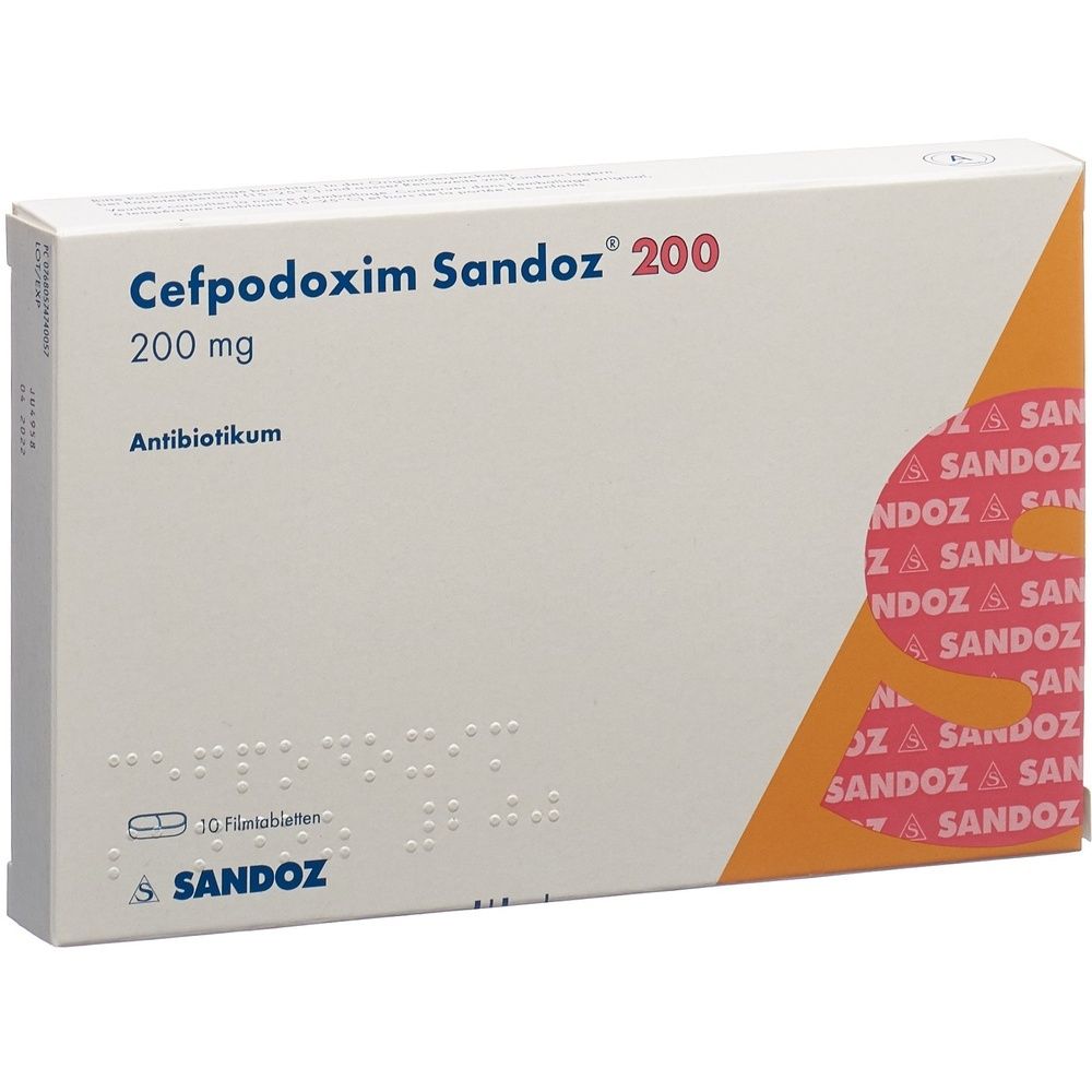 CEFPODOXIM Sandoz Filmtabl 200 mg SDO