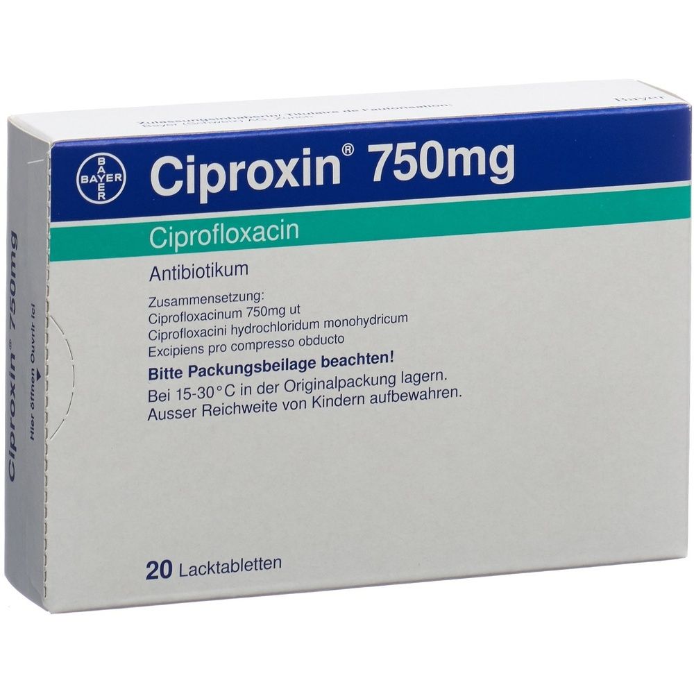 CIPROXIN Filmtabl 750 mg SDO