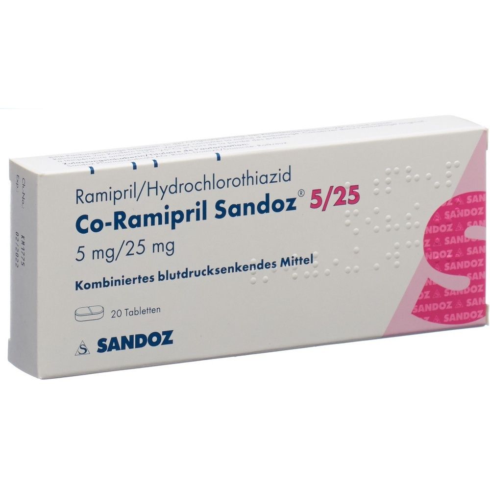 CO-RAMIPRIL Sandoz Tabl 5/25 SDO