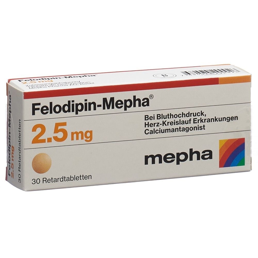 FELODIPIN Mepha Ret Tabl 2.5 mg SDO