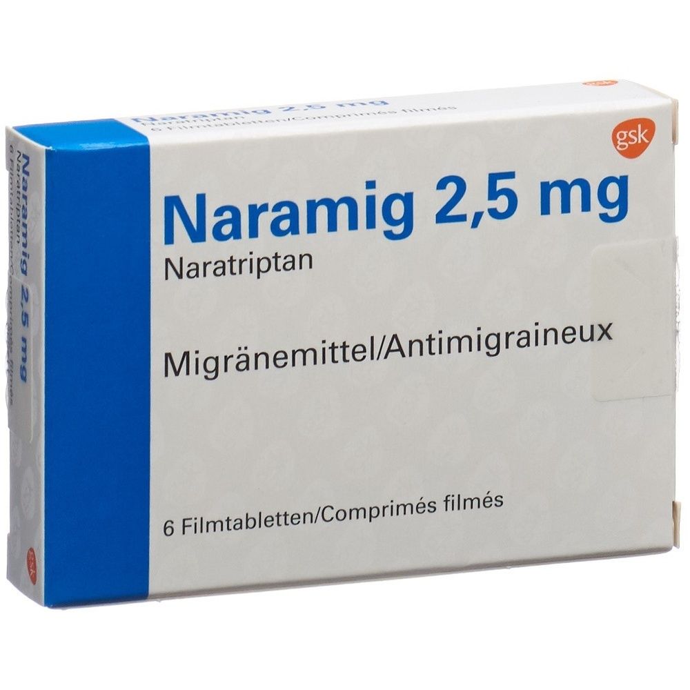 NARAMIG Filmtabl 2.5 mg SDO