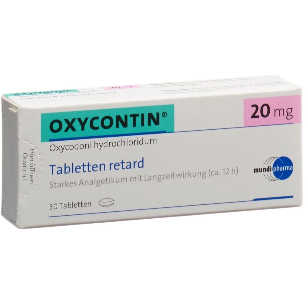 OXYCONTIN Ret Tabl 20 mg SDO