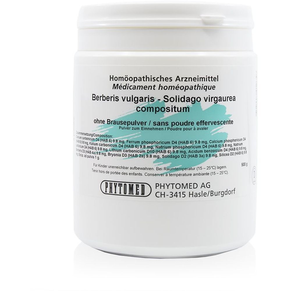 PHYTOMED Berb vulg Solid virg comp o Br Plv 500 g