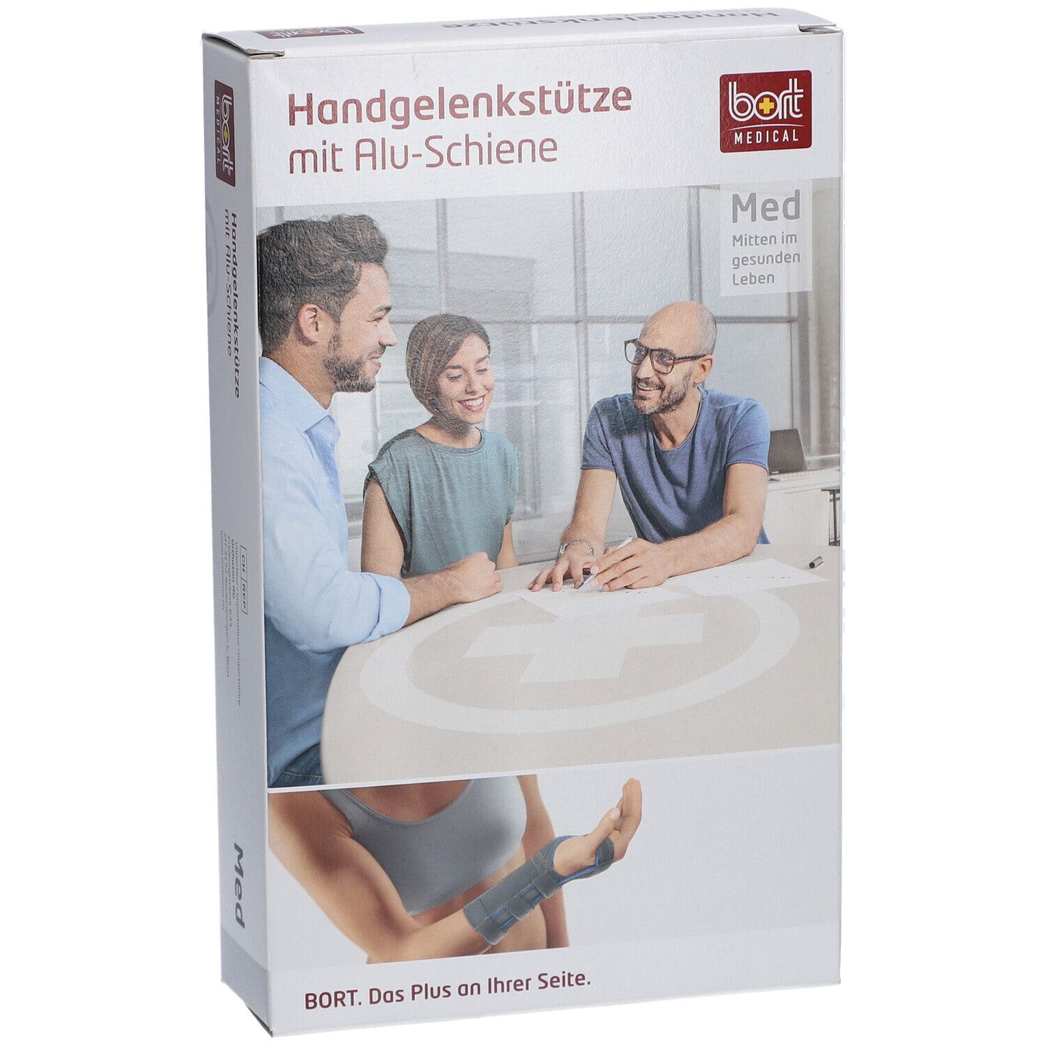 BORT Handgelenkstütze mit Alu-Schiene (Medianus-Schiene) rechts
