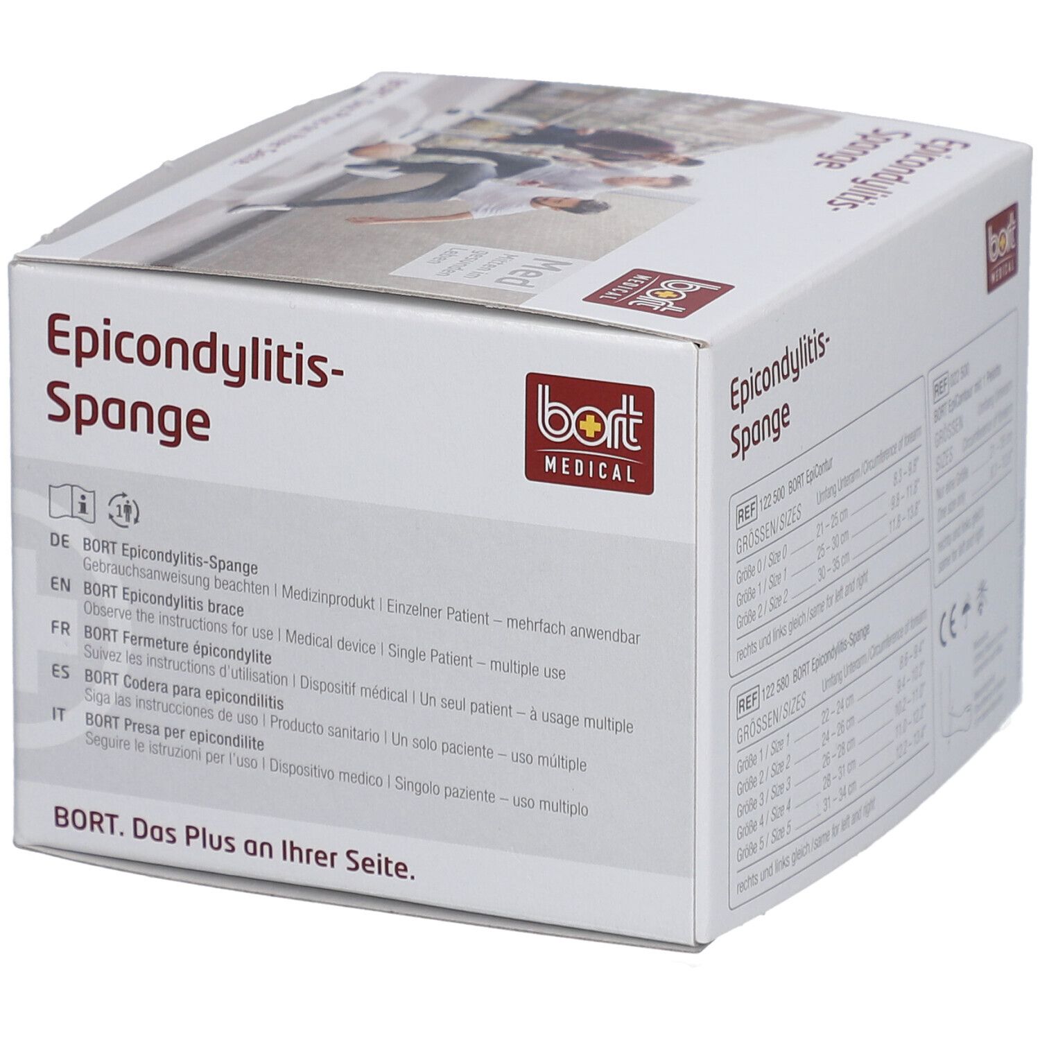 BORT Stabilo® Epicondylitis-Spange mit ulnarer Entlastung Gr. 4 grau