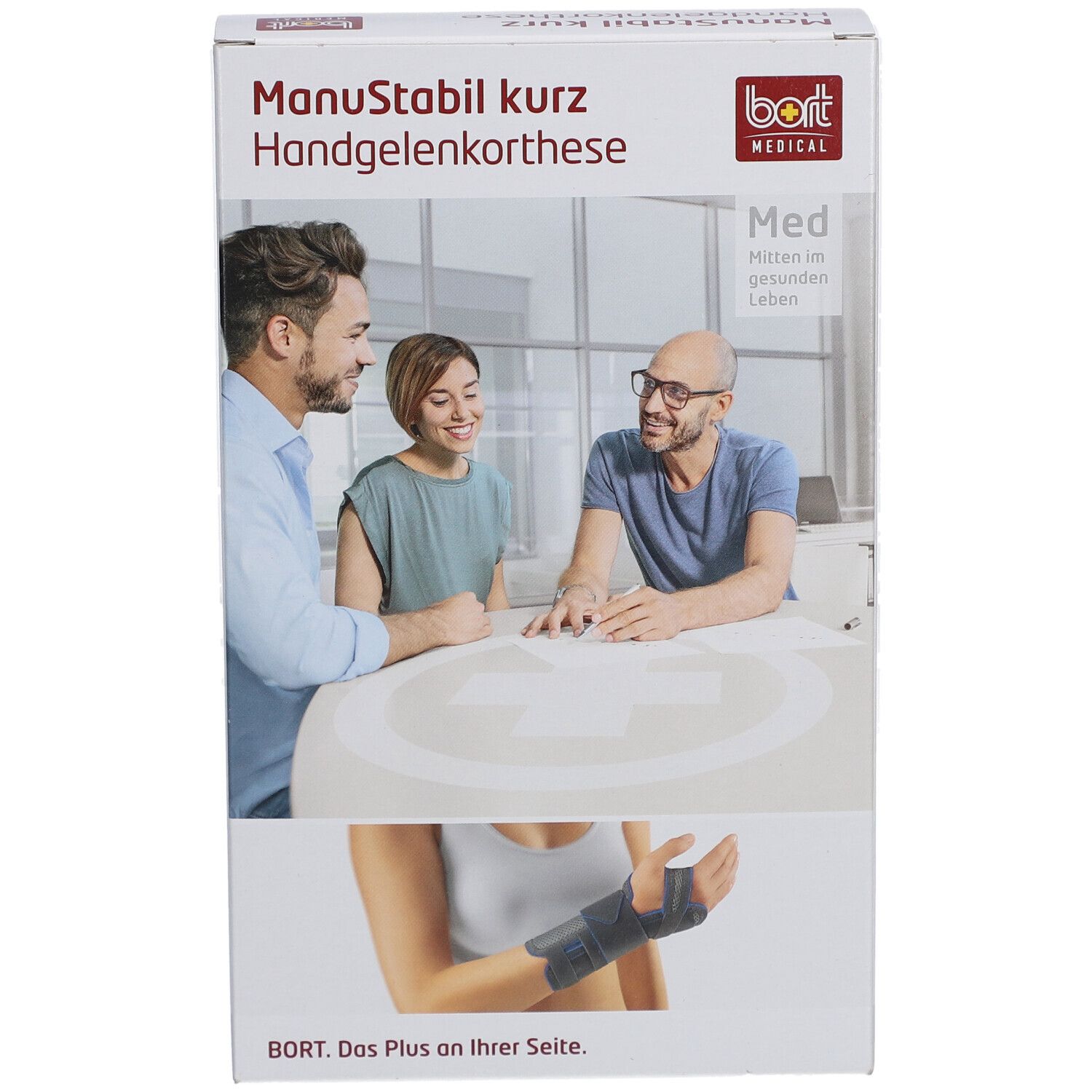 BORT ManuStabil® kurz rechts Gr. S schwarz