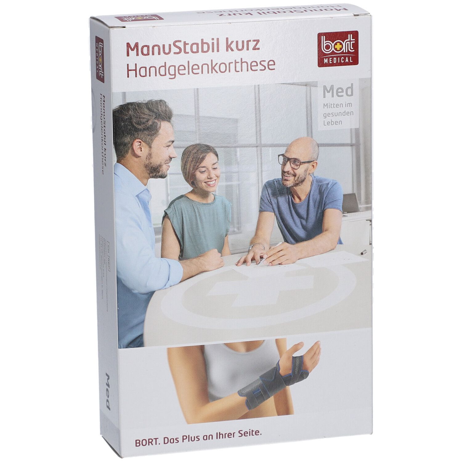 BORT ManuStabil® kurz rechts Gr. S schwarz