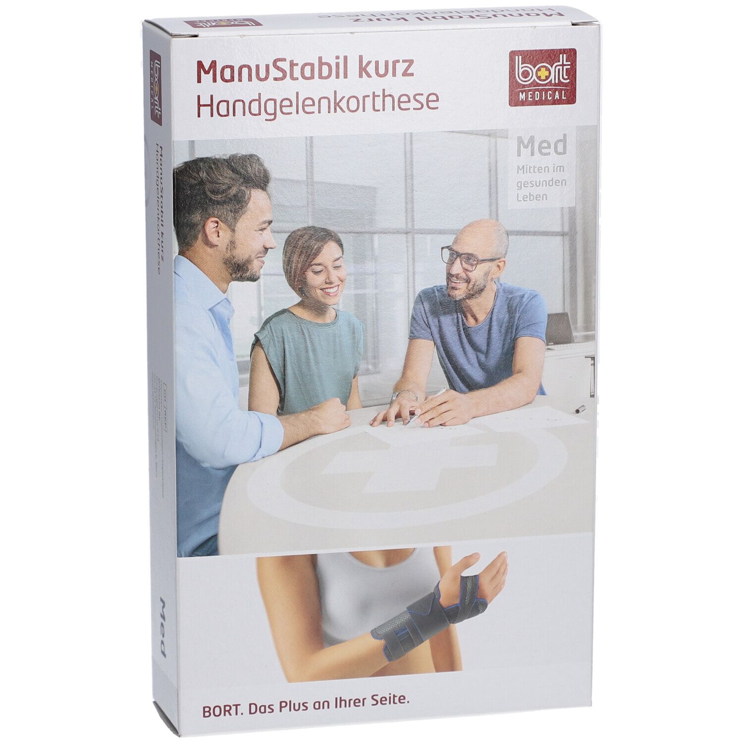 BORT ManuStabil® kurz rechts Gr. M schwarz