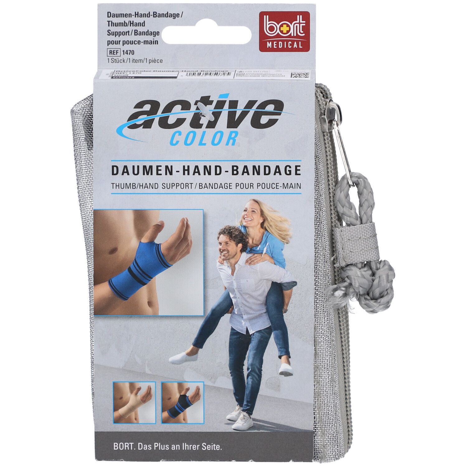 BORT ActiveColor® Daumen-Hand-Bandage Gr. S schwarz