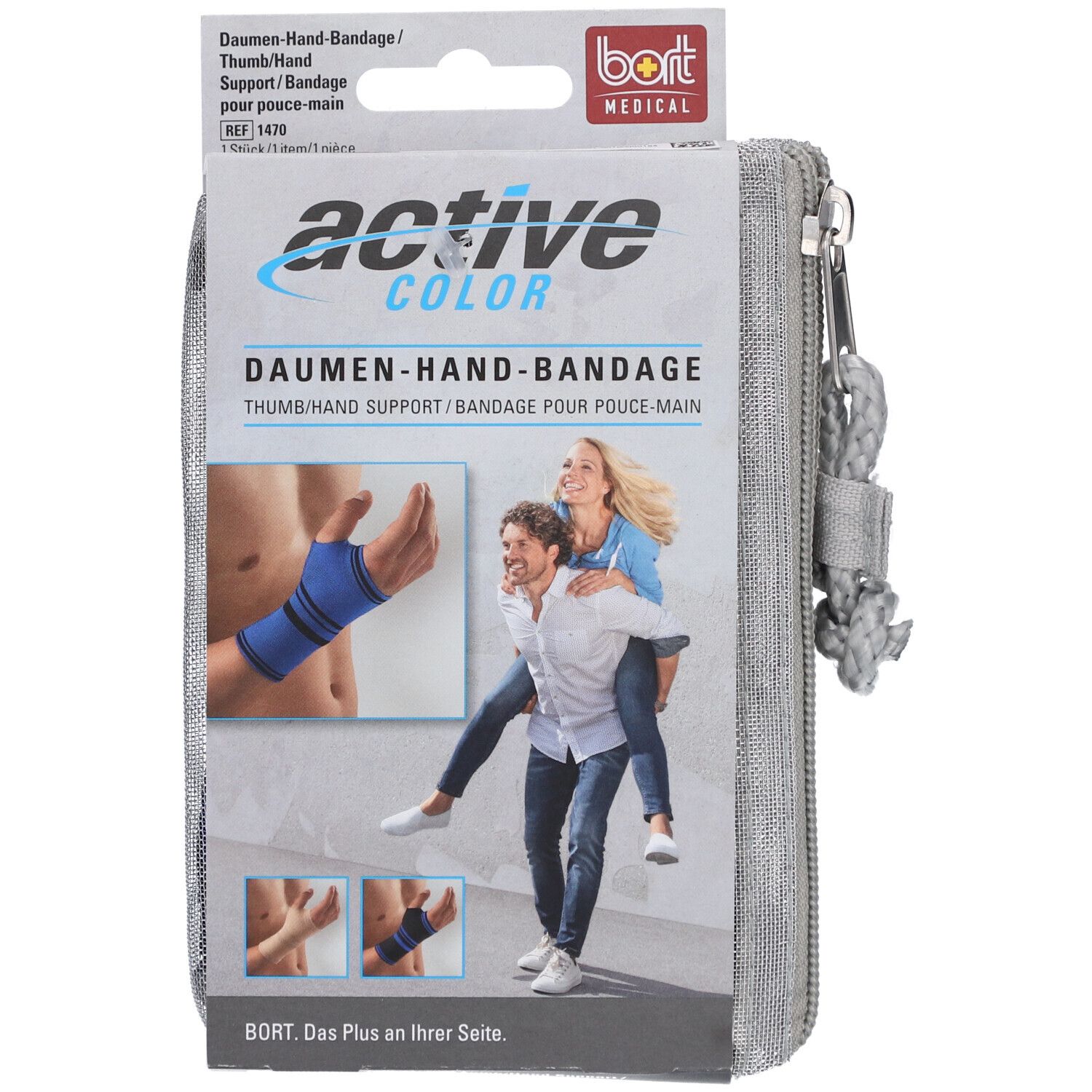 BORT ActiveColor® Daumen-Hand-Bandage Gr. M schwarz