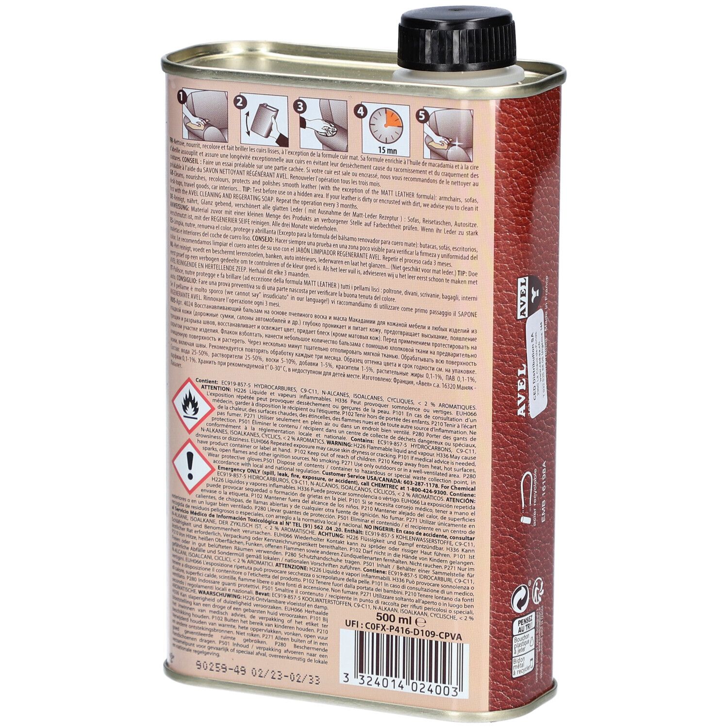 AVEL Baume Cuir renovateur - 02 Farblos