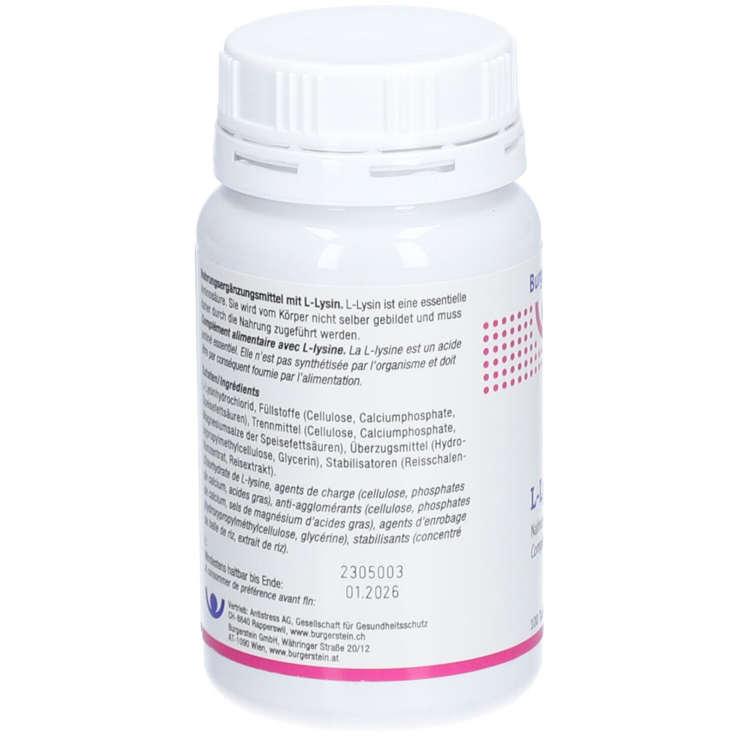 Burgerstein L-Lysin 500 mg
