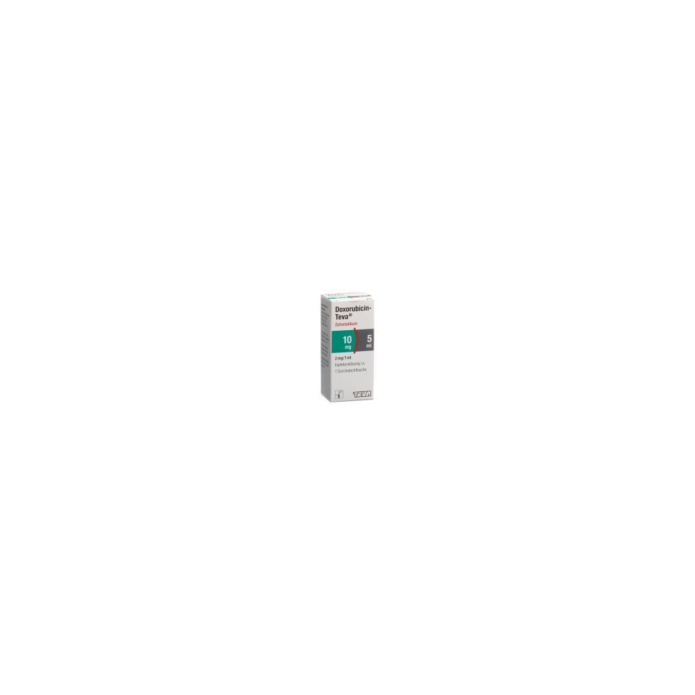 DOXORUBICIN Teva 10 mg/5ml Durchstf 5 ml