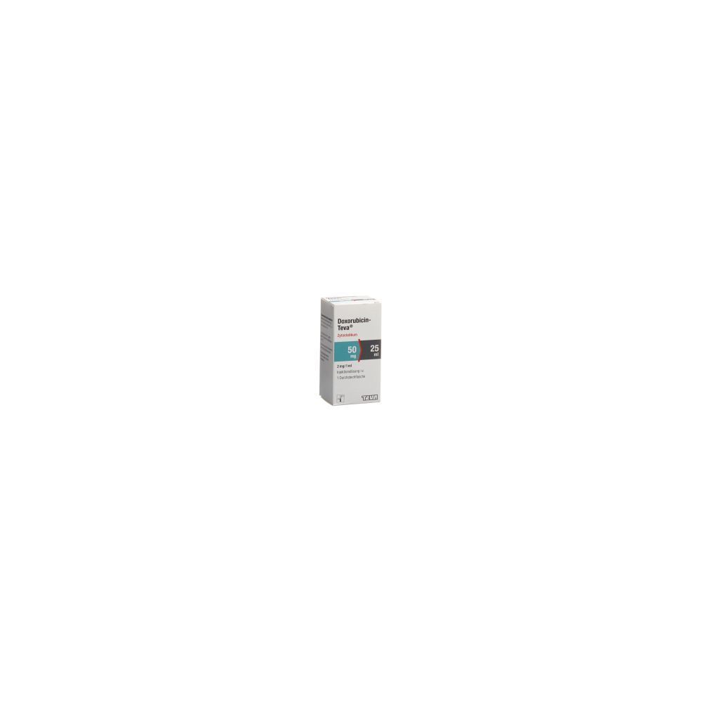 DOXORUBICIN Teva 50 mg/25ml Durchstf 25 ml