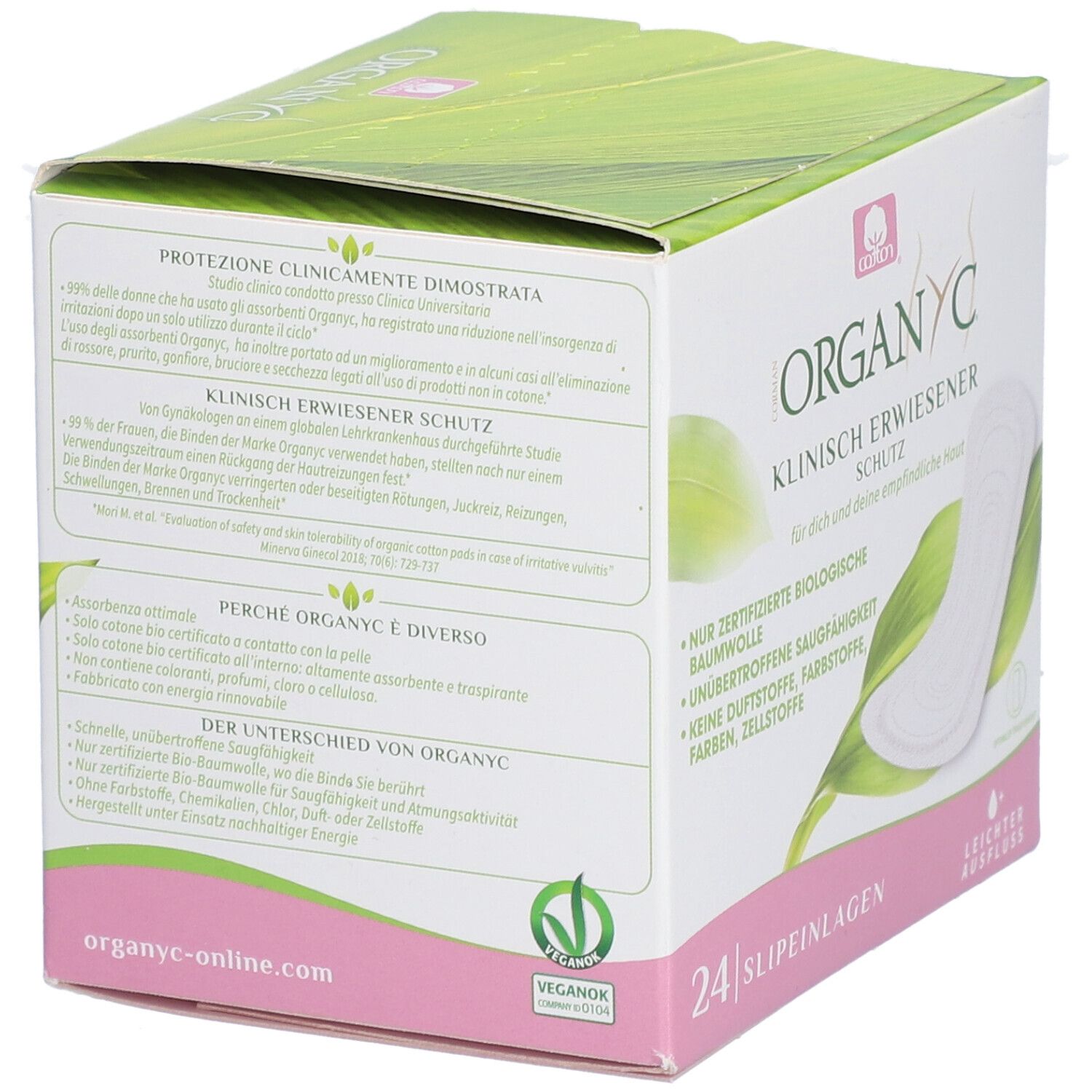 ORGANYC Protège slip bio en pochettes individuelles