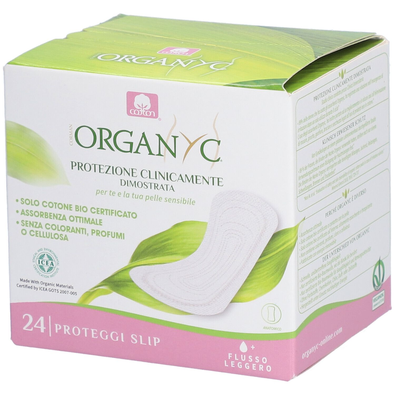 ORGANYC Protège slip bio en pochettes individuelles