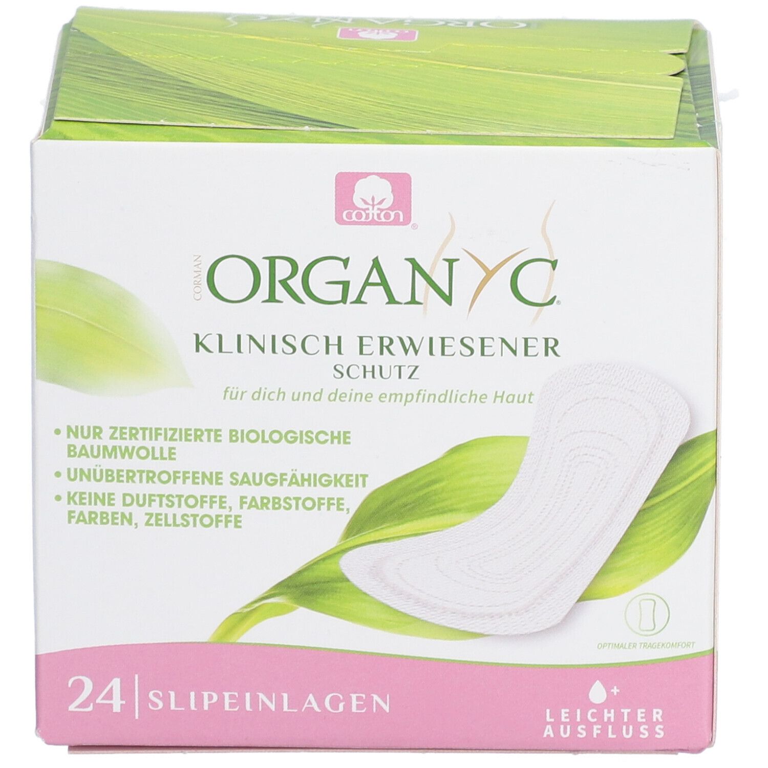 ORGANYC Protège slip bio en pochettes individuelles