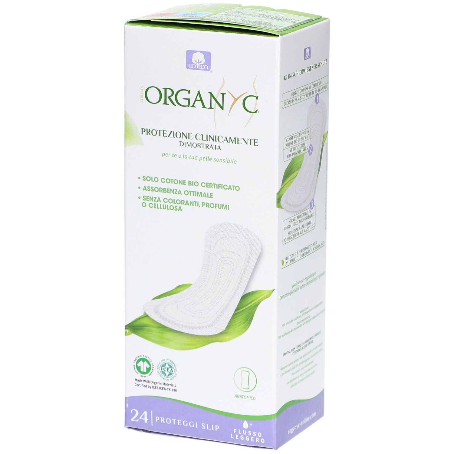 ORGANYC Protèges slip coton bio Vrac