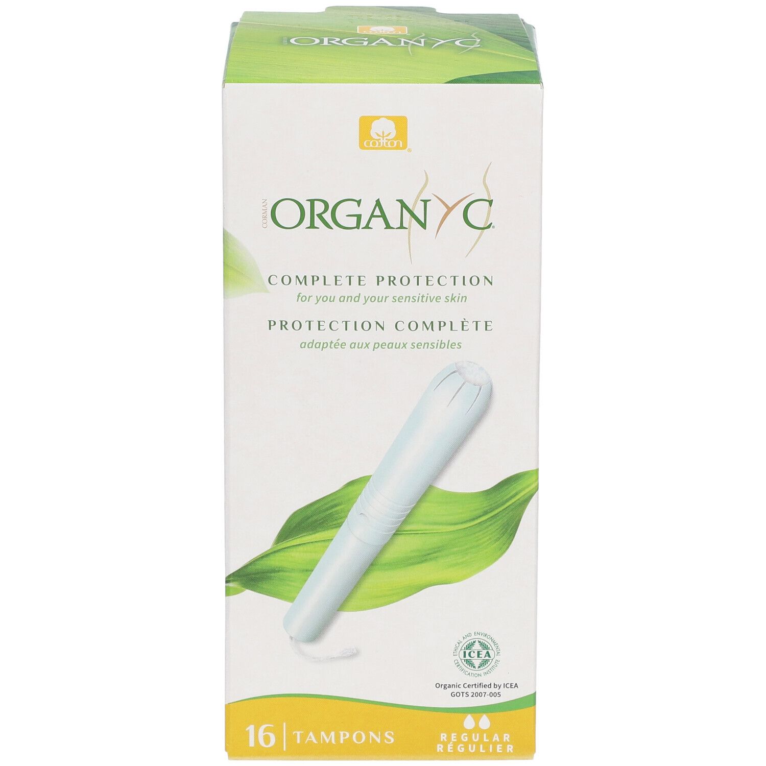 ORGANYC Tampons Regular avec applicateur