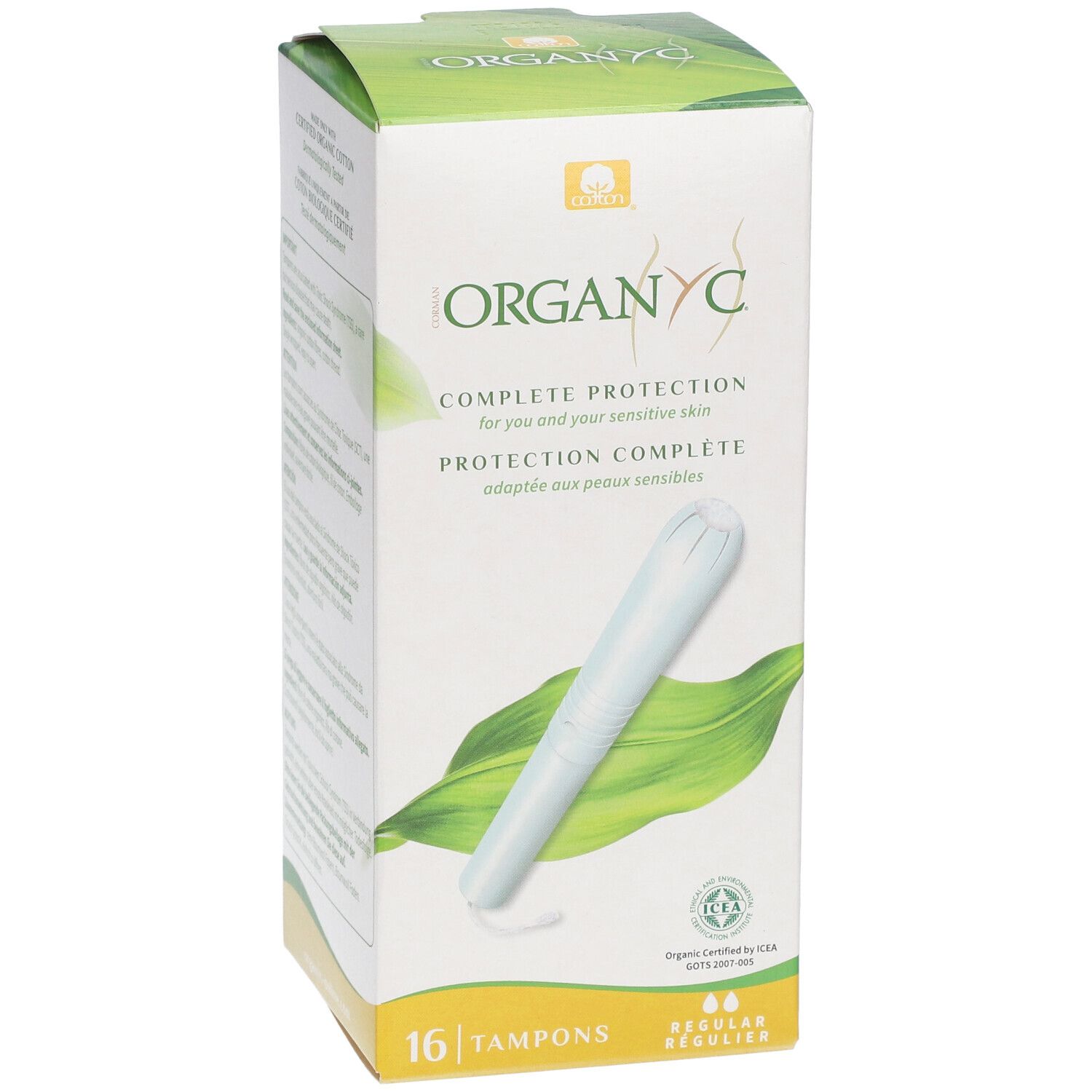 ORGANYC Tampons Regular avec applicateur