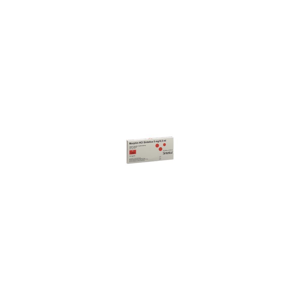 MORPHIN HCL Sintetica 5 mg/0.5ml 10 Amp 0.5 ml