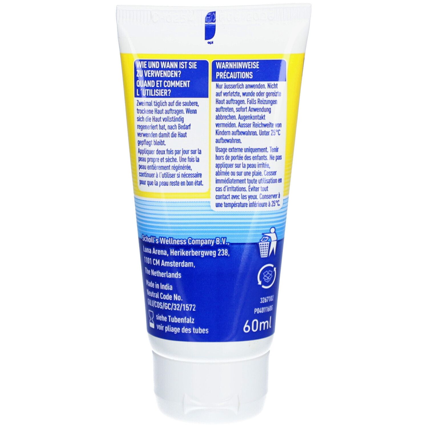 SCHOLL Crème Réparatrice contre peaux craquelées
