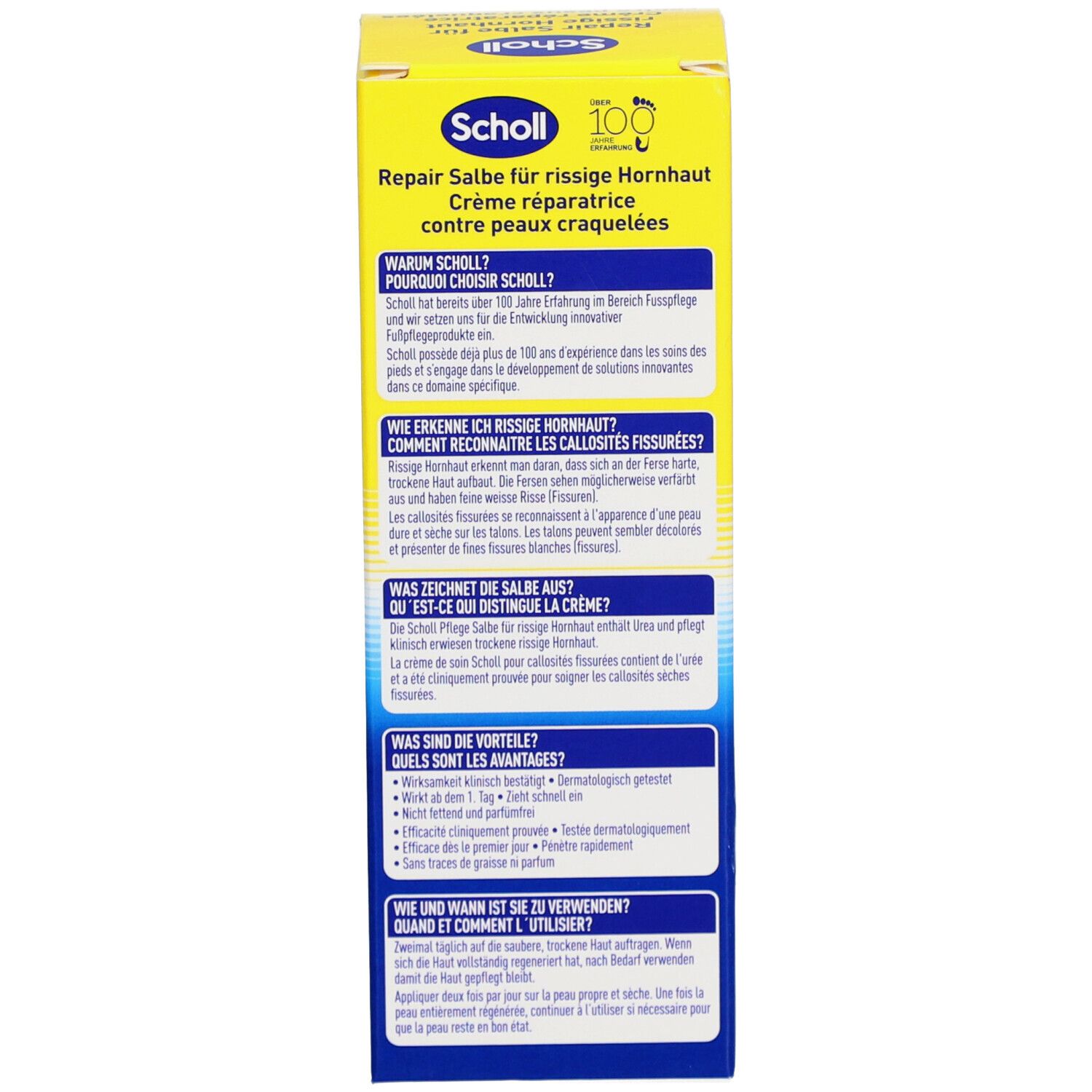 SCHOLL Crème Réparatrice contre peaux craquelées