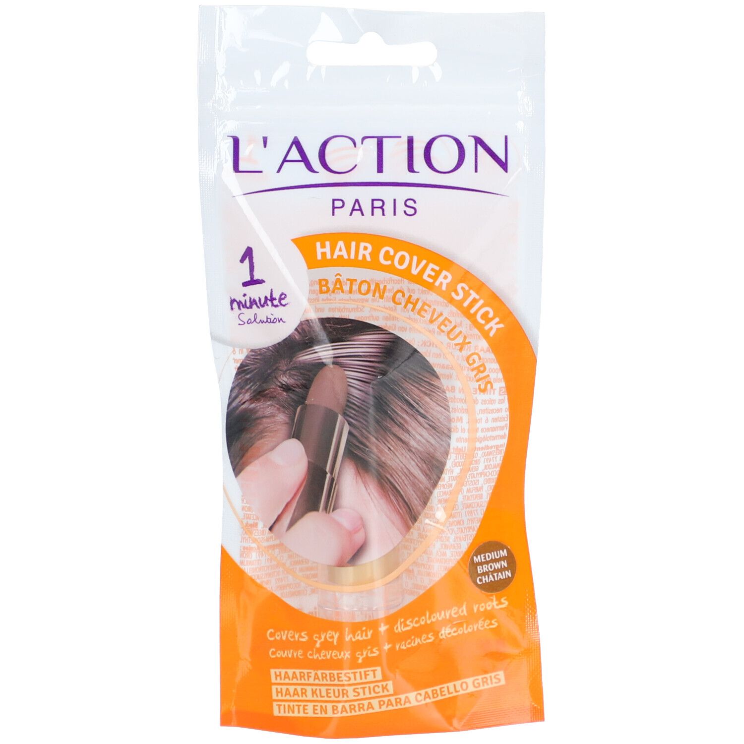 L'ACTION COSMETIQUE Haarfärbestift kastanienbraun