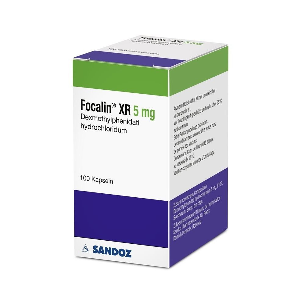 FOCALIN XR Ret Kaps 5 mg Ds 100 Stk