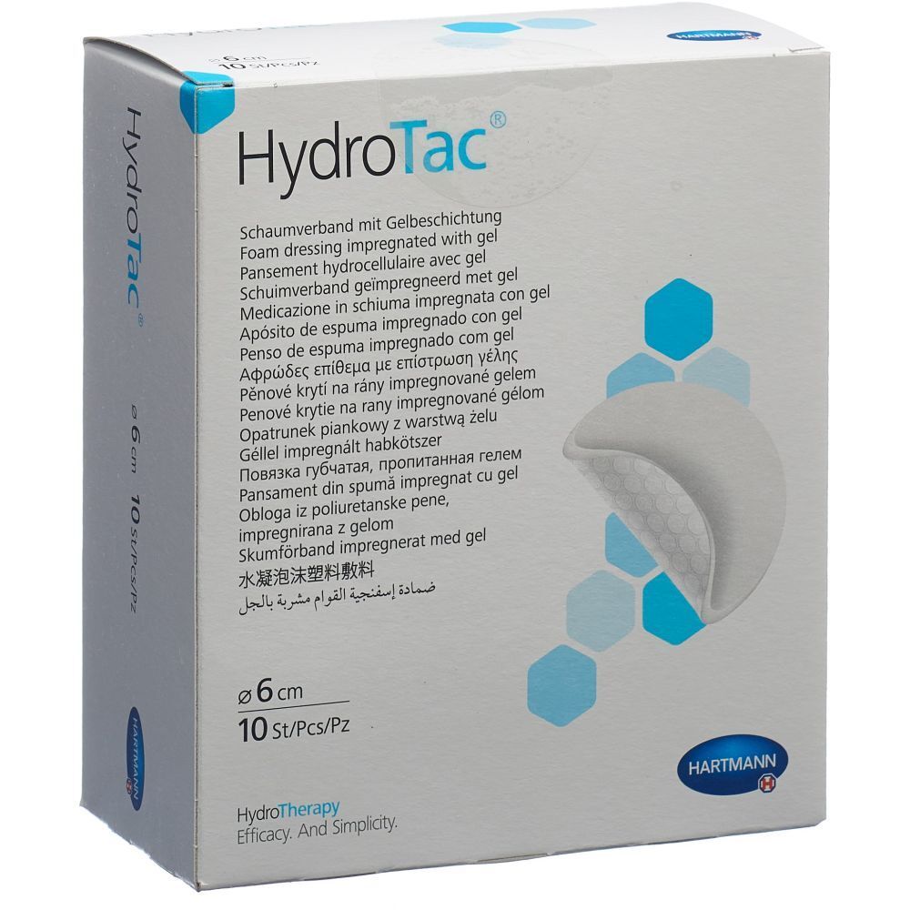 HYDROTAC Pansement en mousse rond stérile 6cm